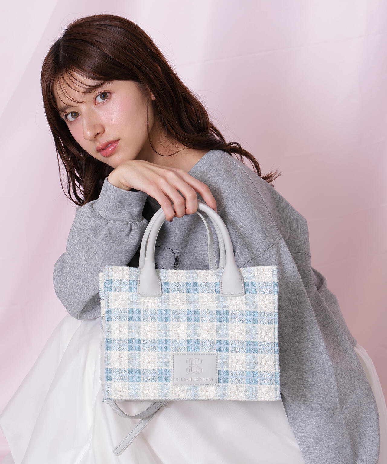 ツイードチェックトートバッグ | JILL by JILL STUART（ジル バイ ジル