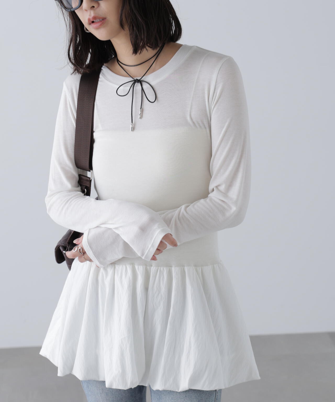 長袖裾フリルカットソー | FREE'S MART（フリーズマート） ｜【公式