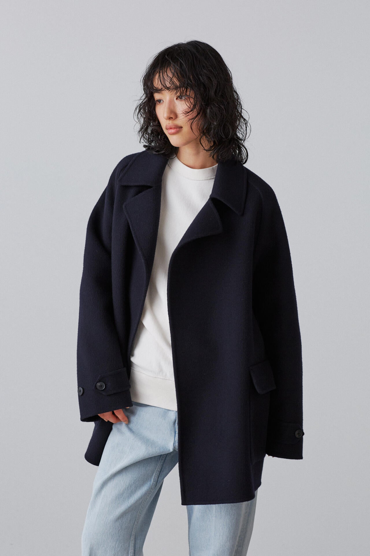 YLEVE / LAMBSWOOL DOUBLE CLOTH BEAVER SHORT CO | YLÈVE（イレーヴ