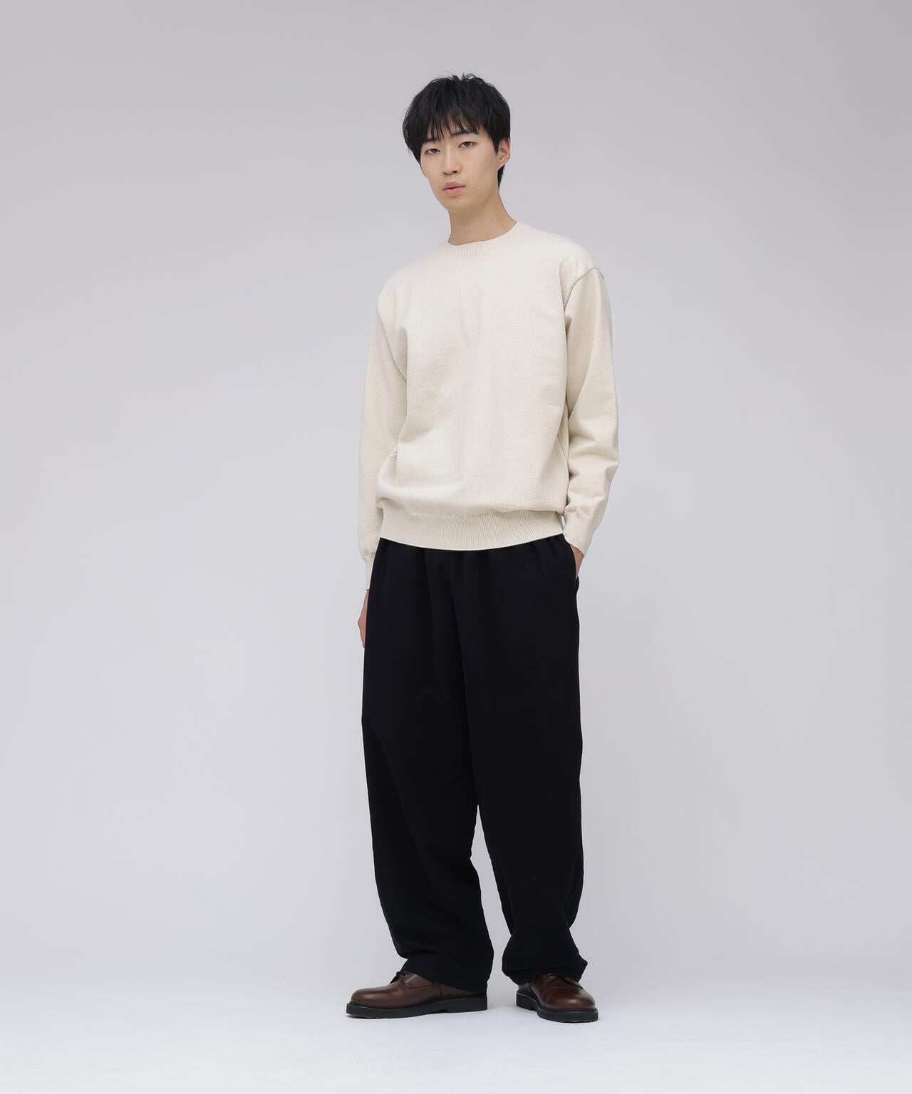 Yonetomi / RIGID CASHMERE SWEATER PULL OVER | THE LIBRARY（ザ