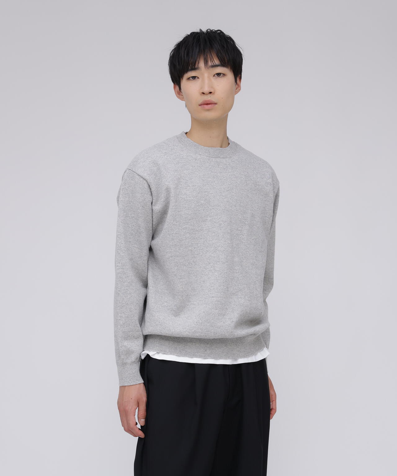 Yonetomi / RIGID CASHMERE SWEATER PULL OVER | THE LIBRARY（ザ