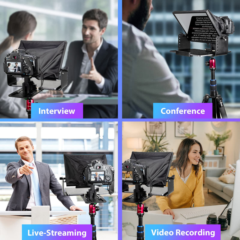 Best Professional Teleprompter for Video Moman MT12 | Moman