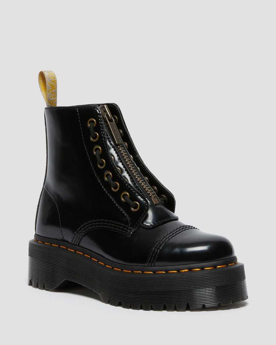 Vegan Sinclair Platform Boot in Black from Dr. Martens – MooShoes