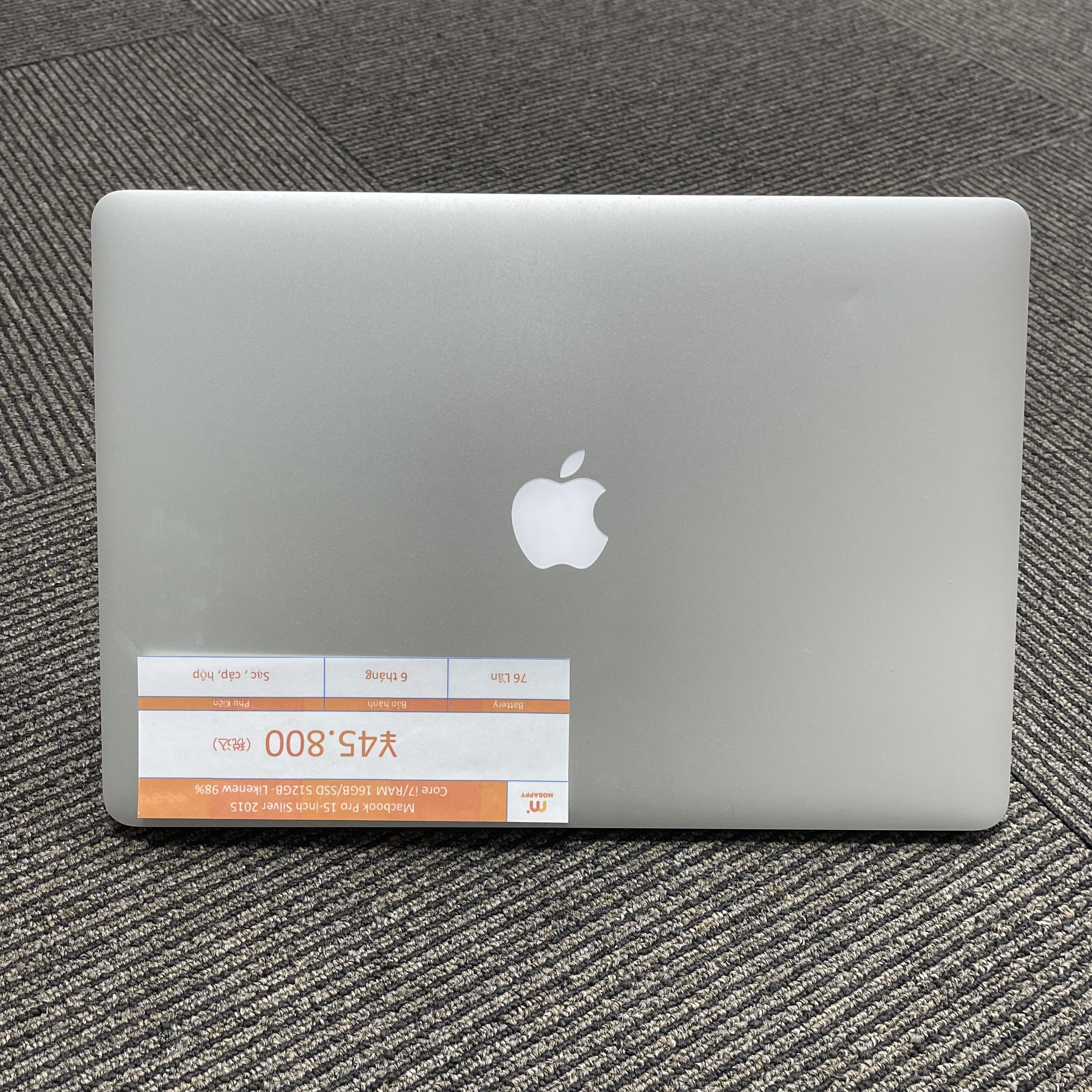 MacBook Pro 2015 Silver 15-inch Core i7/ 16GB/ 512GB