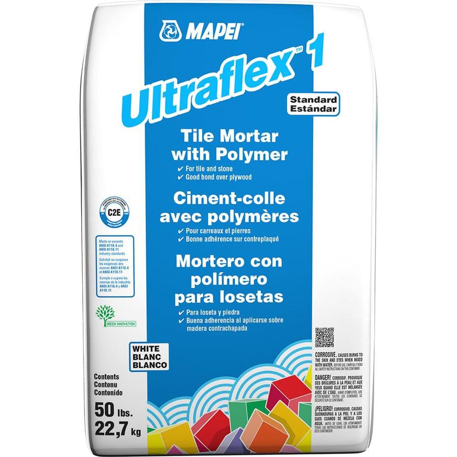 MAPEI UltraFlex 1 50-lb White Thinset Tile Mortar at Lowes.com