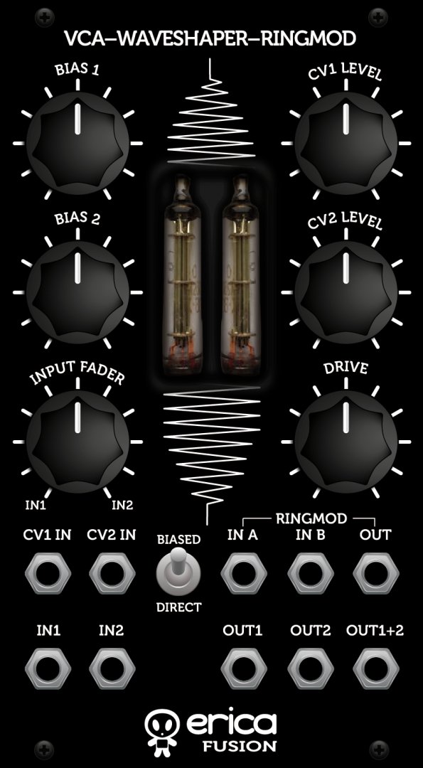 Erica Synths Fusion VCA-Waveshaper-Ringmodulator - Eurorack Module