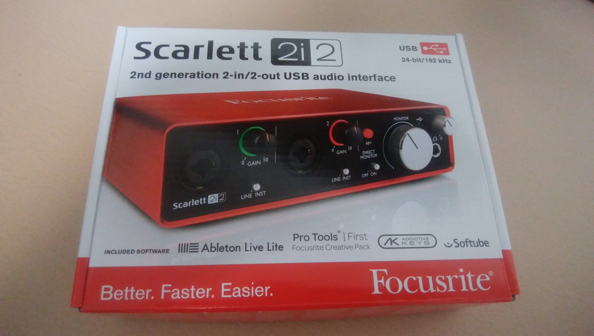 オーディオインターフェースFOCUSRITE Scarlett 2i2 G2レビュー