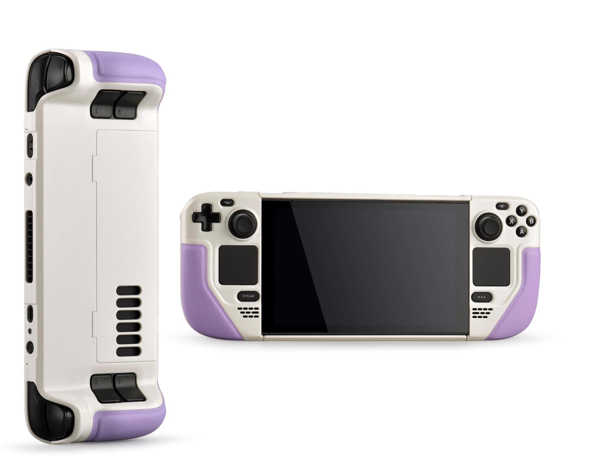 MoeMolly Contrast Color Steam Deck LCD/OLED Protective Case-Purple&Whi