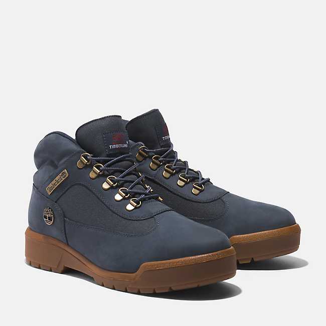 Timberland FIELD BOOT MID LACE UP Men's -DARK BLUE NUBUCK – Moesports