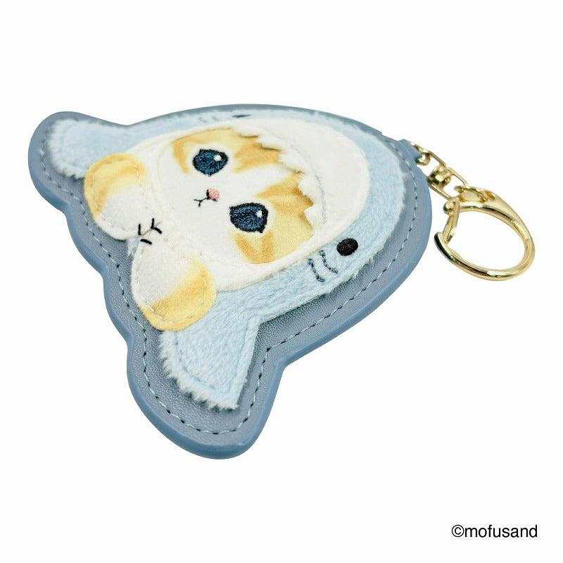 mofusand ふわもこワッペンキーホルダー(サメにゃん・もじもじ