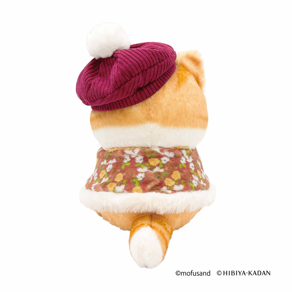 mofusand×日比谷花壇 ぬいぐるみ ケープにゃん(レッド) | mofusand
