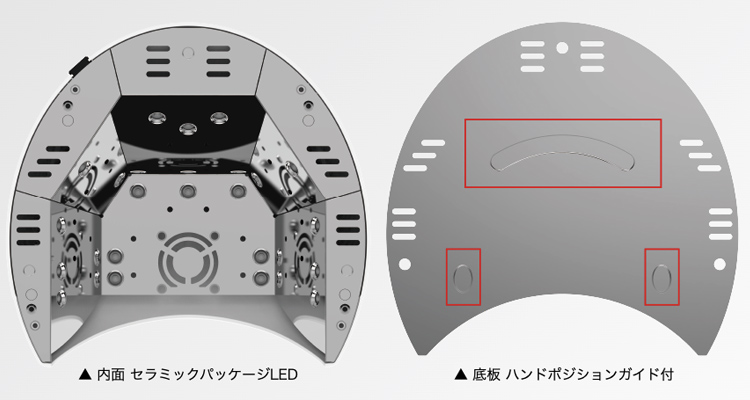 ジェルネイルライト Calgel デュアルネイルライト UV/LEDライト ジェル