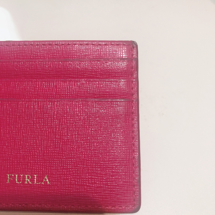 FURLA(フルラ) ピンクカードケース 名刺入れ - More want vintage