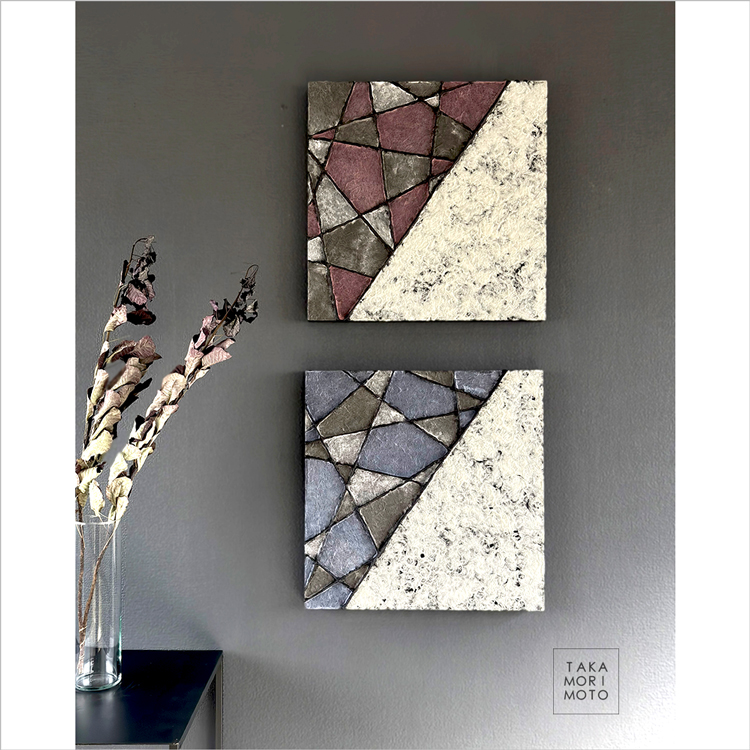 TAKA MORIMOTO 和紙 ワビサビ アートパネル WASHI WABI-SABI ART PANEL