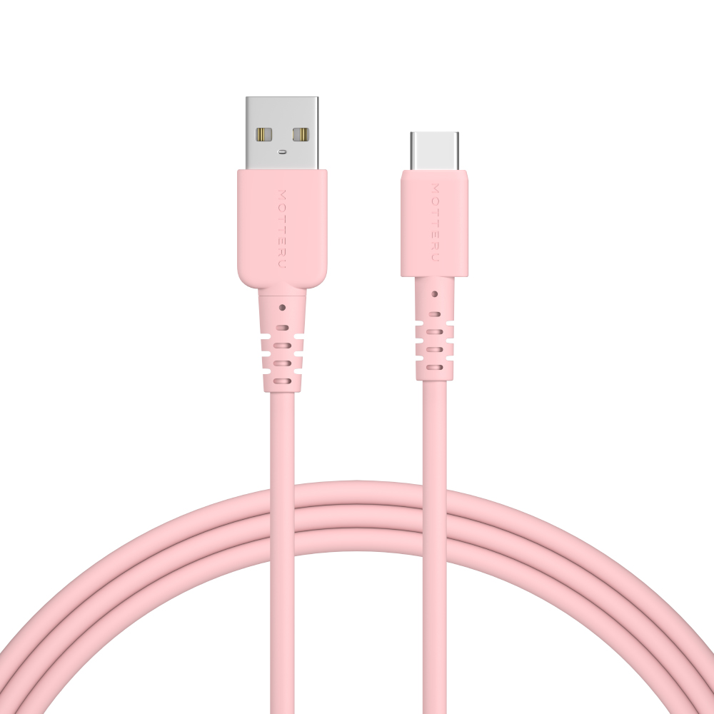 しなやかで絡まない シリコンケーブル USB-A to USB-C 2m 急速充電