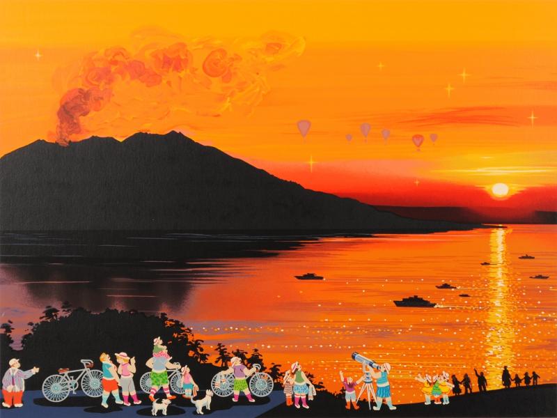 Hiro Yamagata SAKURAJIMA SUNSET 桜島 鹿児島 Hiro Yamagata