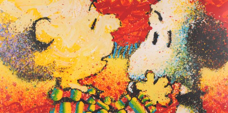 トム・エバハートがリトグラフの版画で制作したポップアートの絵画