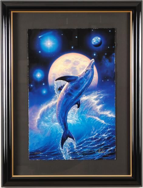 インテリアの絵画をミクストメディアの版画で制作したクリスチャン