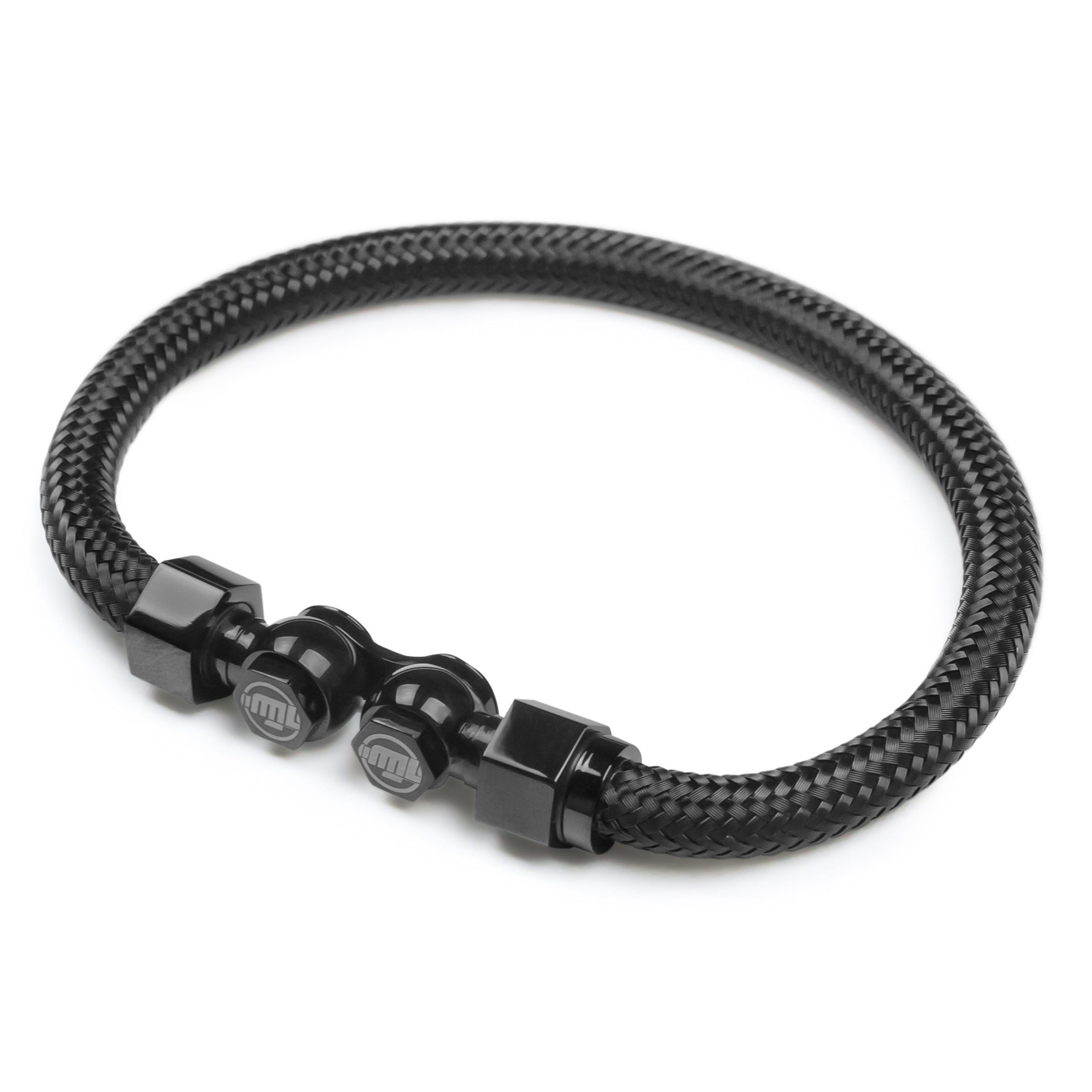 Motorcycle Brake Line Bracelet - Black - Moto Loot