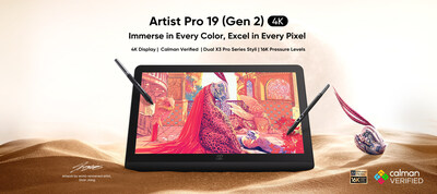 XPPen Launches 4K Artist Pro 19 (Gen2) Drawing Display, Featuring