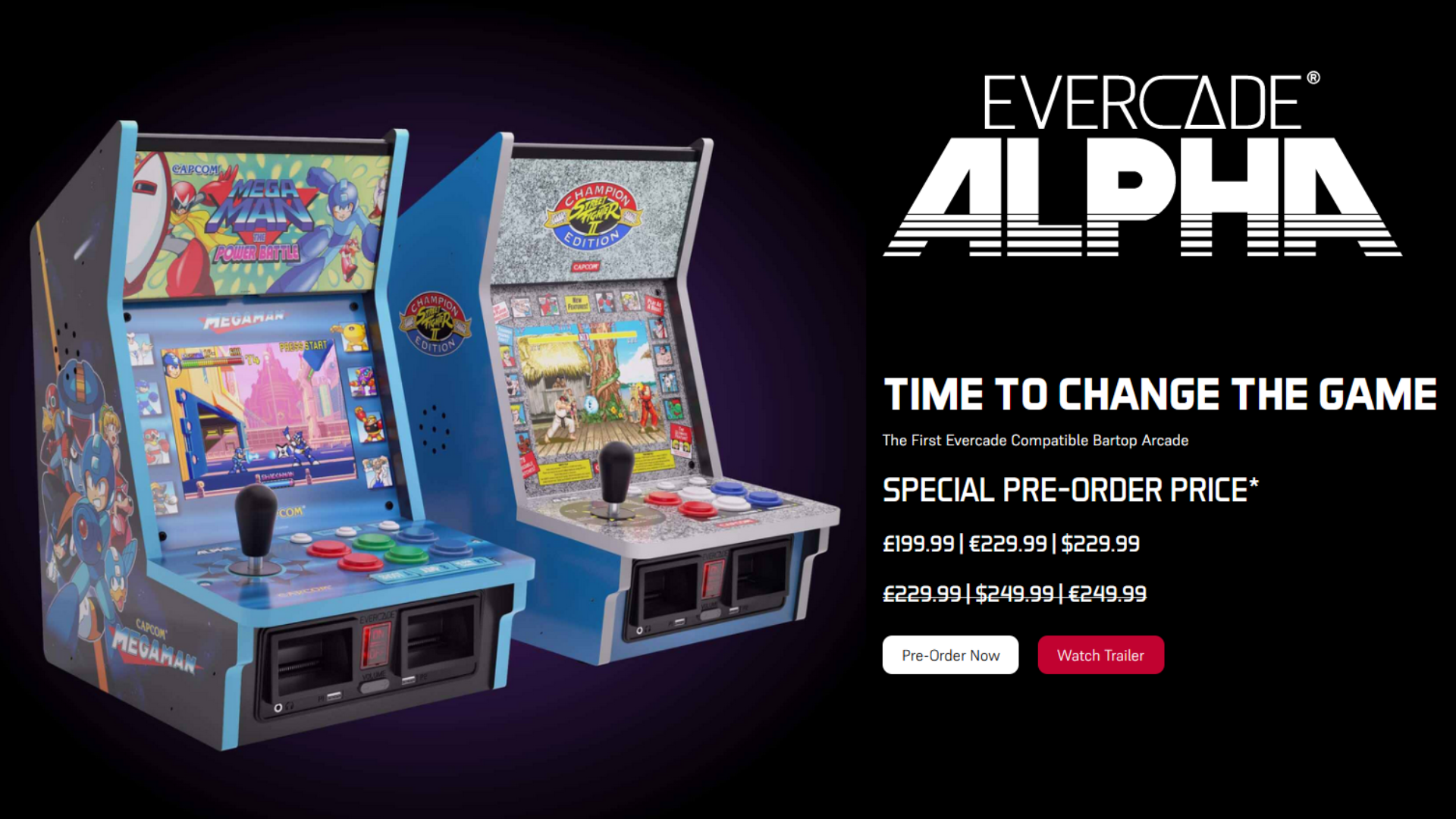 Evercade Alpha : カセット対応のアーケードゲーム筐体型レトロゲーム