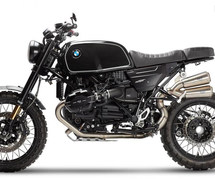 BMW RnineT リアキャリア ラック & タンデムグリップ ロング ブラック