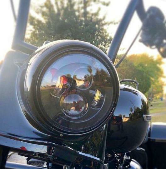 WMW) 7インチ プロジェクターLEDヘッドライト ブラック MS-880N-B