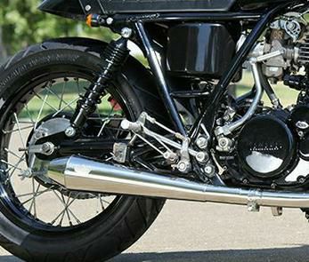 デイトナ スリップオン メガホンタイプ マフラー ヤマハ SR400 キャブ