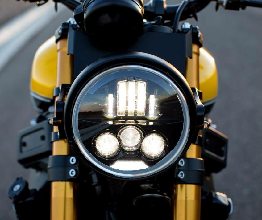 MOTODEMIC 7インチ EVOスタンダード LEDヘッドライト ブラック ヤマハ