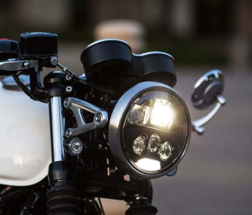 MOTODEMIC LED ヘッドライト EVOスタンダード グラファイト Triumph
