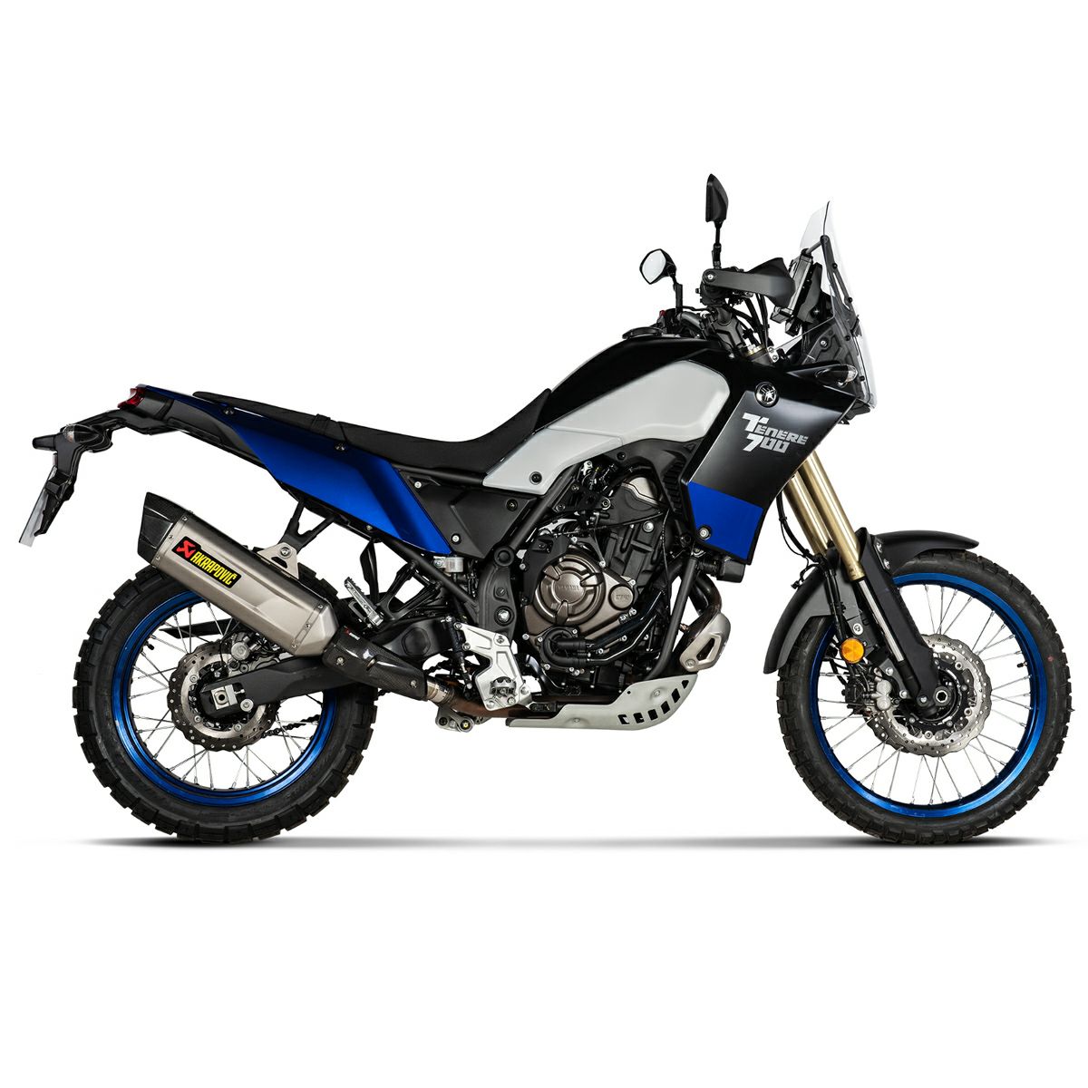 テネレ700 (19-26) AKRAPOVIC スリップオンマフラー (JMCA認証) チタン