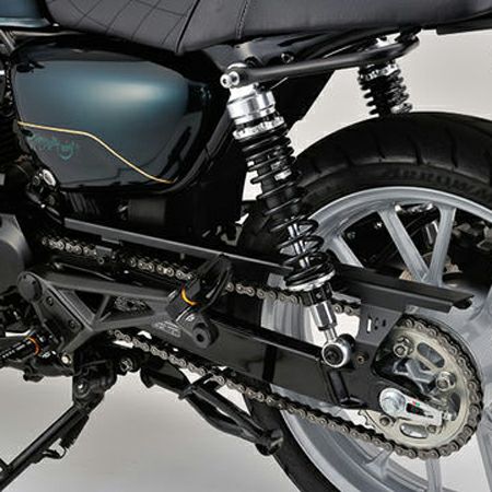 ホンダ GB350/GB350S ステンレスチェーンガード(マットブラック