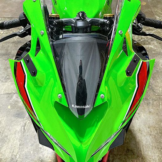 ZX-4RR ZX-4R 2023～ SE ミラー ブラックオフプレート New Rage Cycles