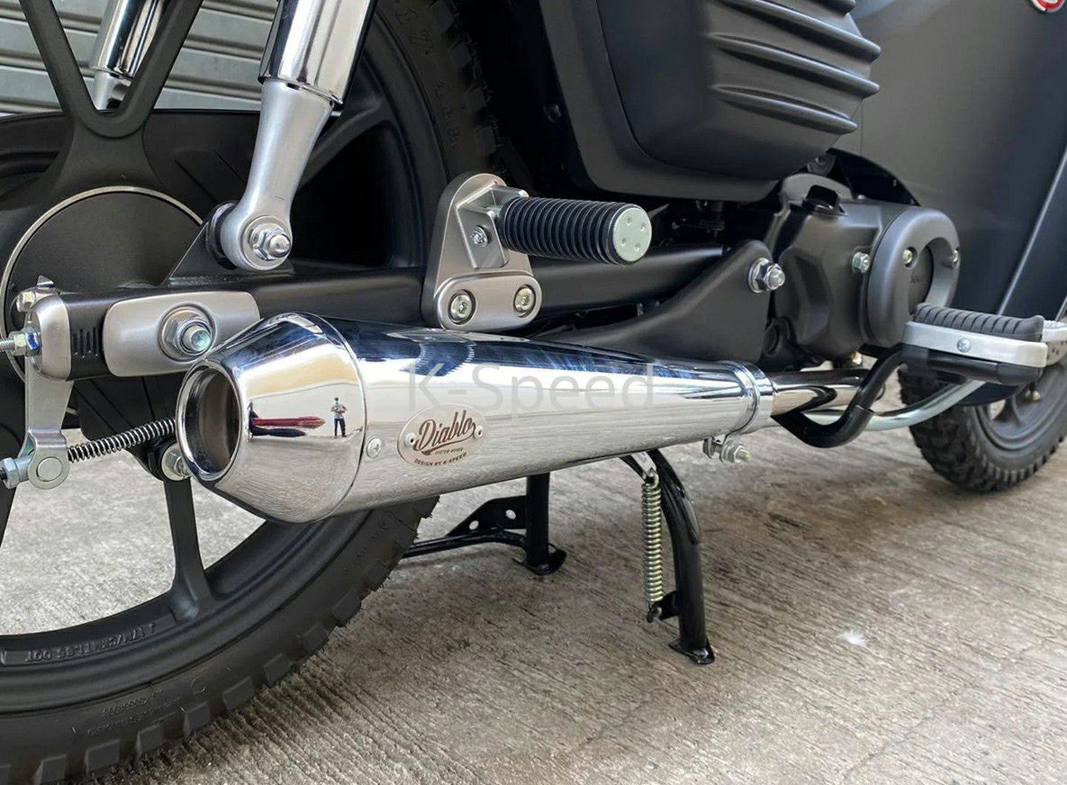 スーパーカブ C125 フルエキゾーストマフラー Diabolus クローム K