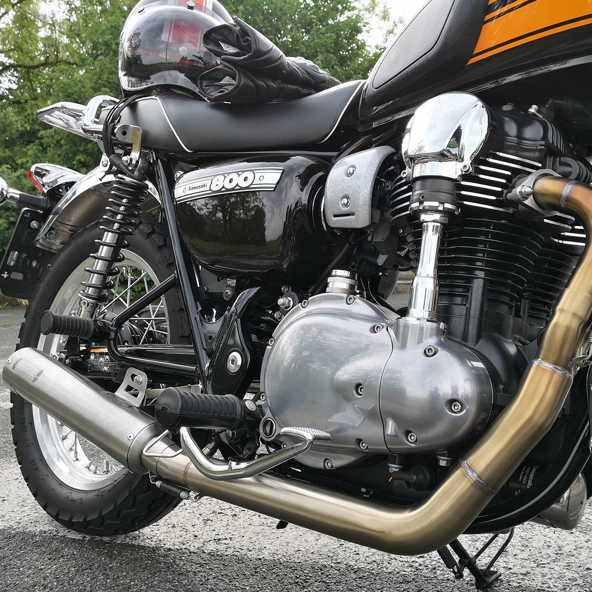 W800 ステンレス2in1 M1 フルエキゾーストマフラー MASS Exhaust