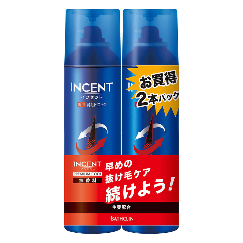 薬用育毛剤 インセント薬用育毛トニック プレミアムクール ペアパック