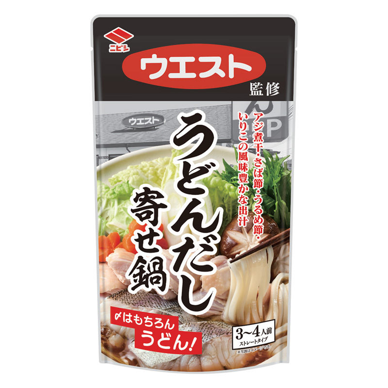 ウエスト監修 うどんだし寄せ鍋 720gパウチ ｜ ミスターマックス