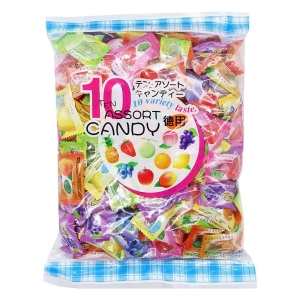 10アソートフルーツキャンディ 徳用 517g ｜ ミスターマックス