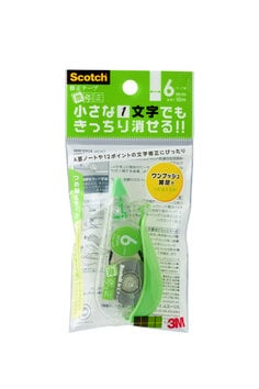 スコッチ® 修正テープ 微修正 交換式 SCPD-6NN, 6 mm x 10 m, 10 個/中