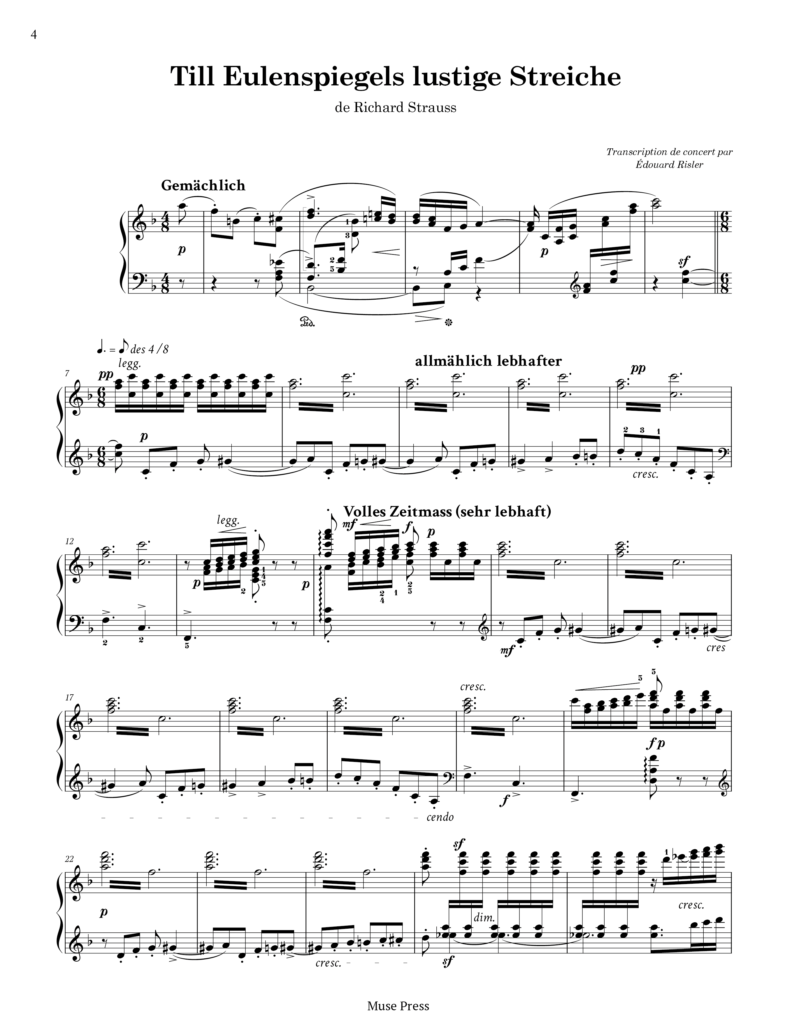 R.シュトラウス/エドゥアール・リスレ：ティル・オイレンシュピーゲル