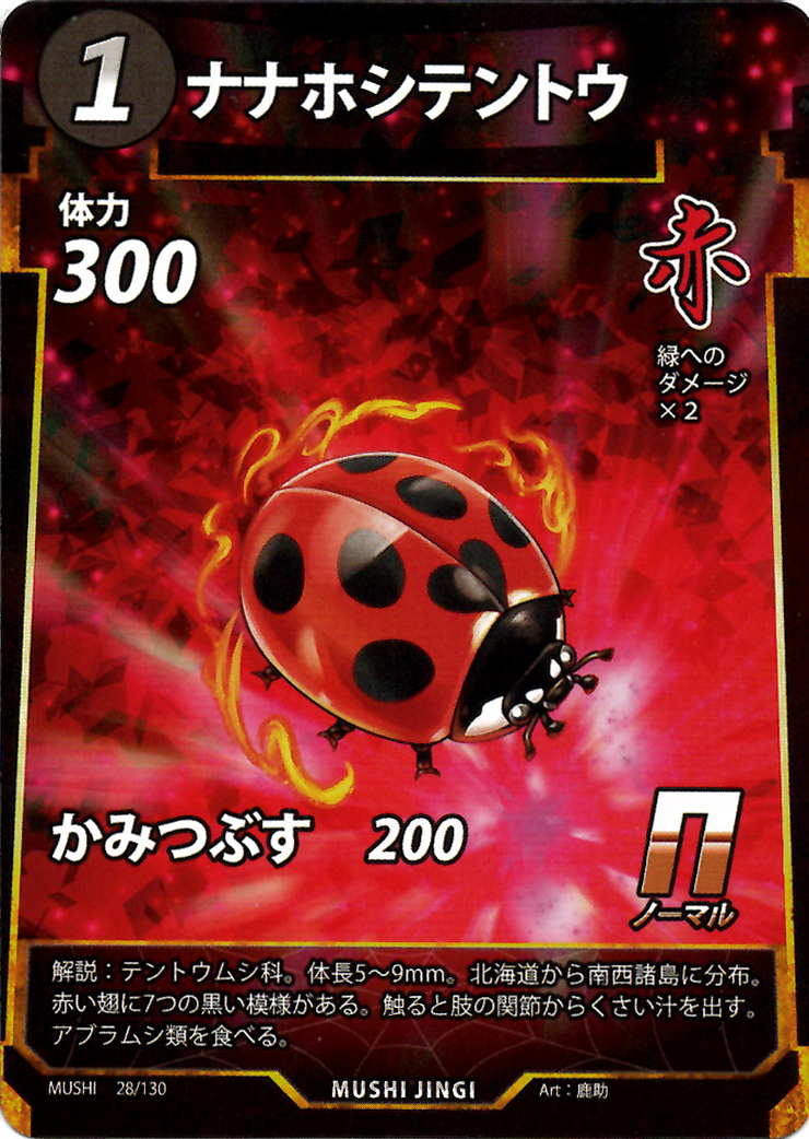 蟲神器】ナナホシテントウ(N)の詳細【昆虫カード図鑑】
