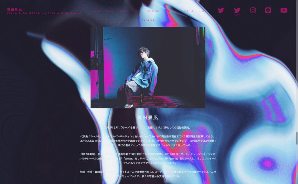 須田景凪｜Major 1st Full Album 「Billow」Special Website | MUSIC
