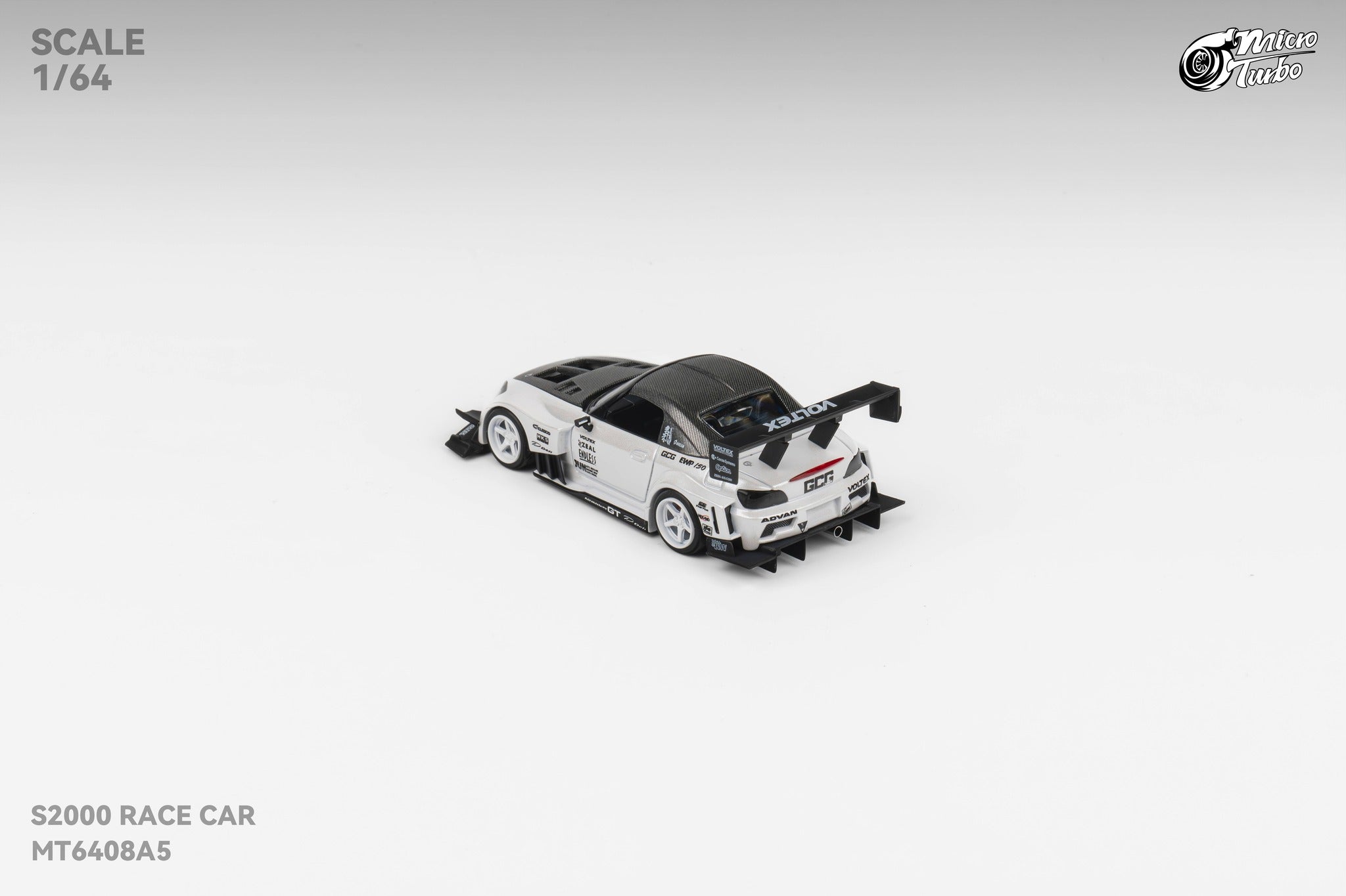 Microturbo 1/64 Custom S2000 - Metallic White
