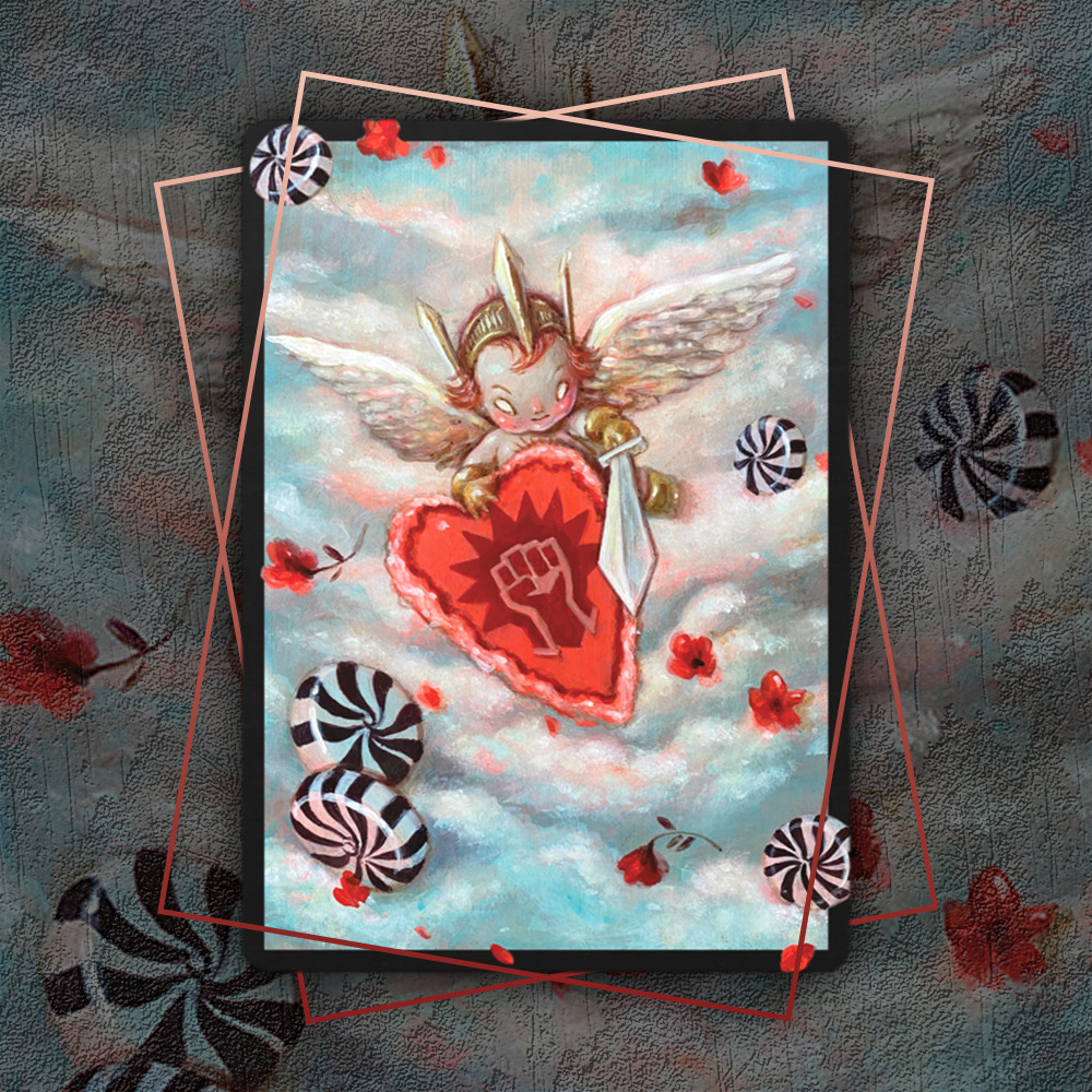 Magic MTG Arena Valentine's Day Sleeve Secret Lair Code