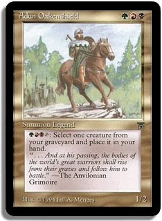 Adun Oakenshield - Legends - Magic The Gathering - MTGCombos.com