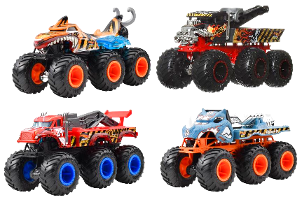 ホットウィール モンスタートラック トランスポーター アソート 4台