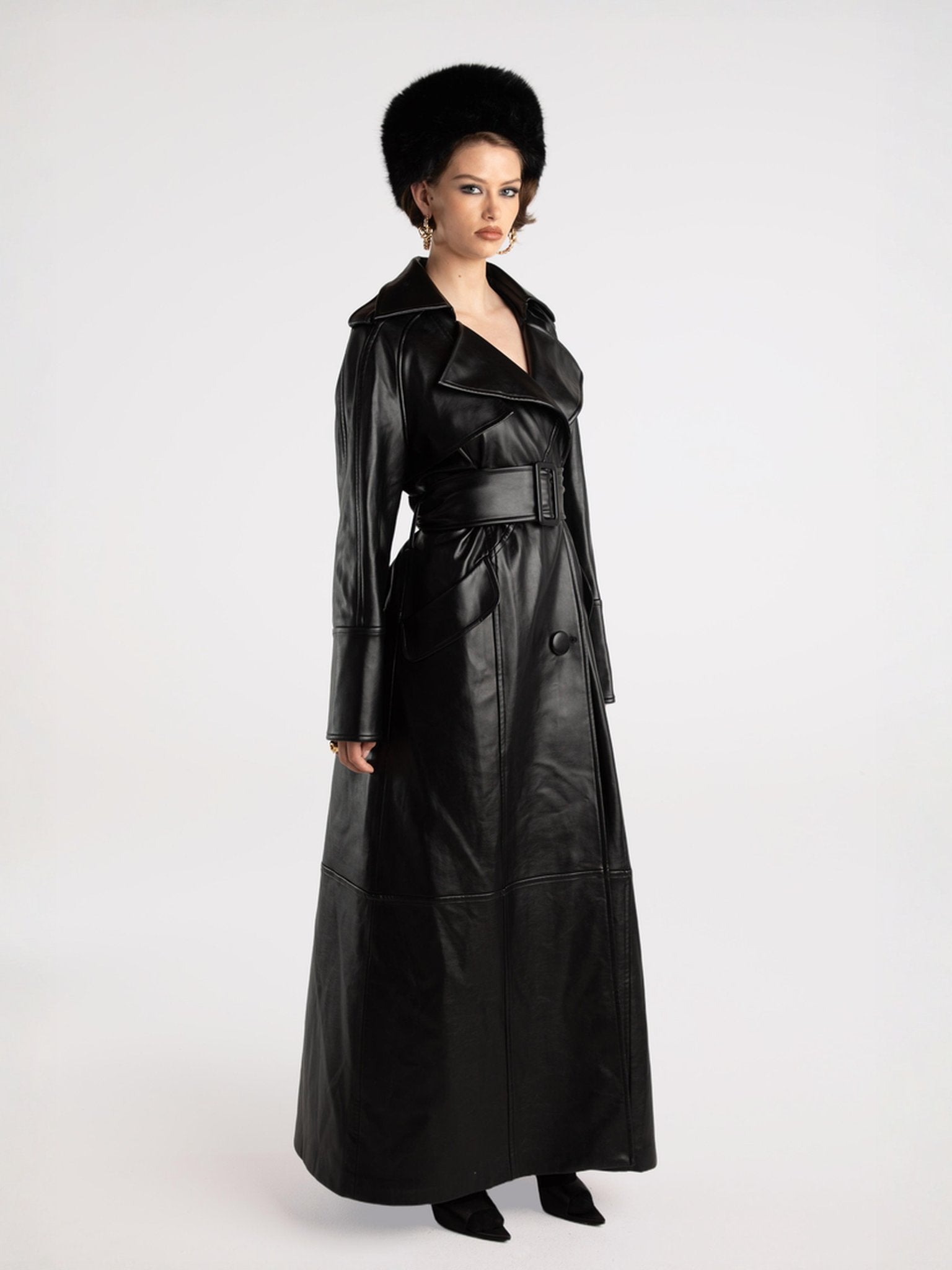 Cara Trench Coat (Black) (Final Sale) – Nana Jacqueline
