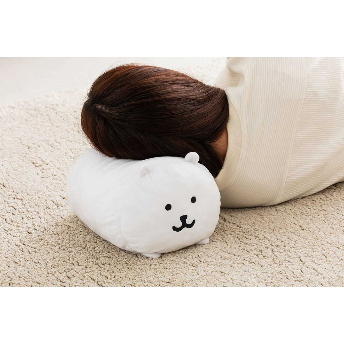 ナガノマーケット クッションにもなるブランケット（ナガノのくま