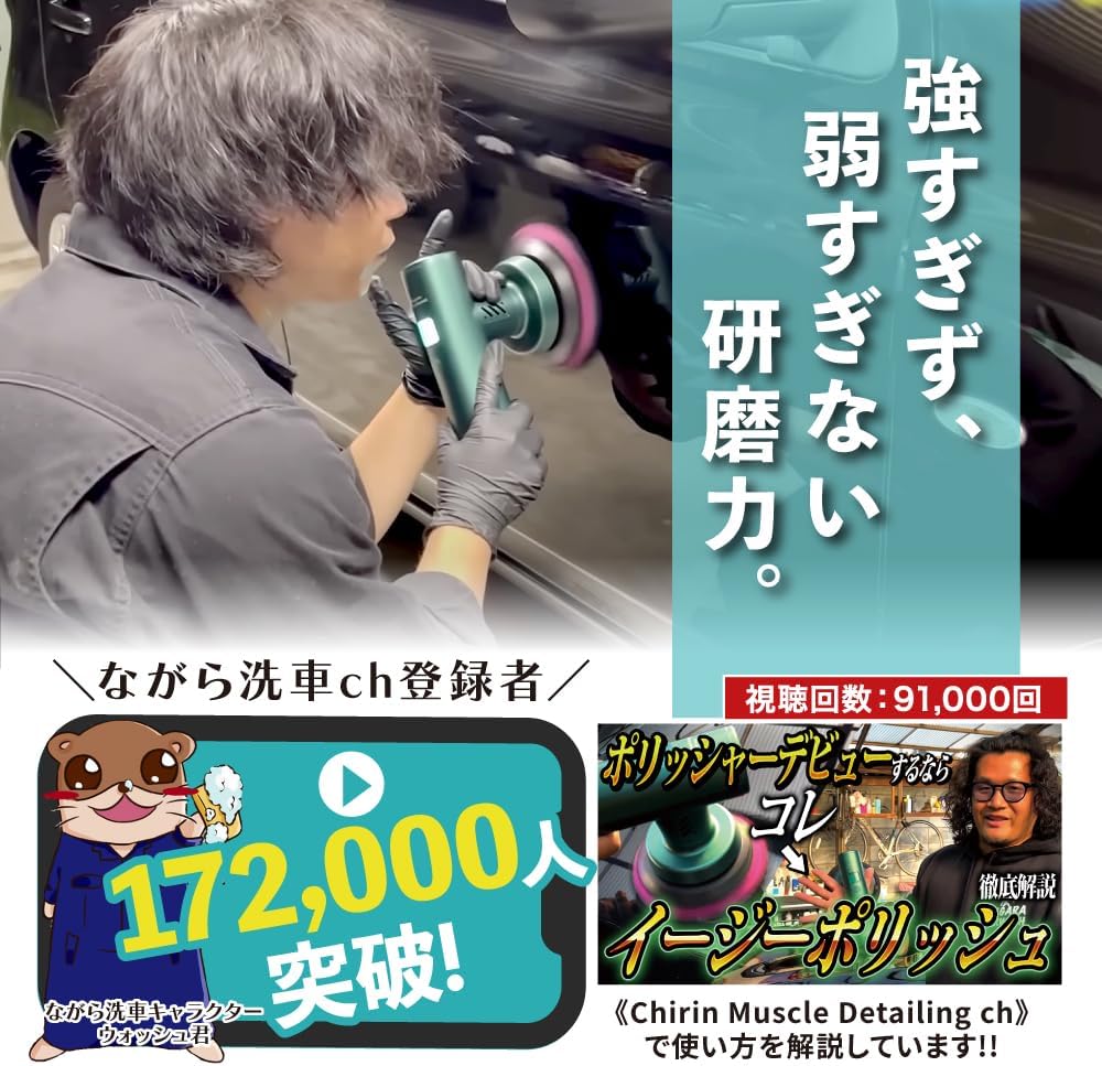 イージーポリッシュ セット『 失敗させないポリッシャー 』 – ながら洗車