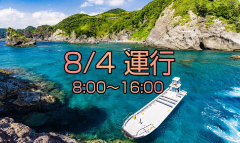 8/4 運行 | 仲木へ行こうよ SNORKELING WORLD